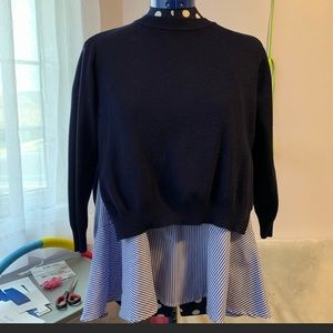 Navy Babydoll top 🎀🎀